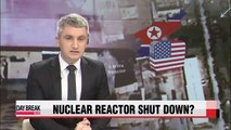 N. Korea seems to have shut down nuclear reactor U.S. think tank