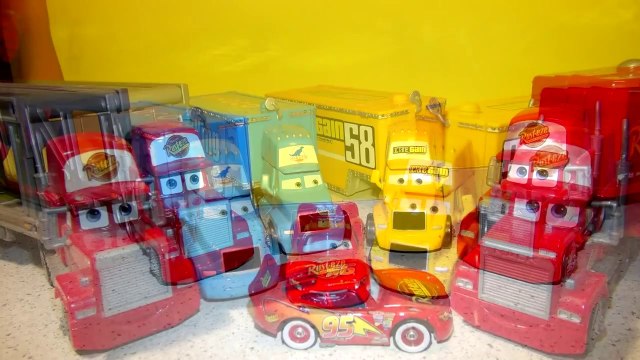 Pixar Cars The Haulers with Mack, King Hauler, and Octane Gain Hauler a retro re upload from 2010