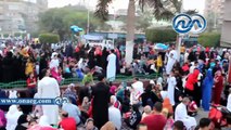 بالفيديو.. الألاف يؤدون صلاة العيد بميدان مصطفى محمود