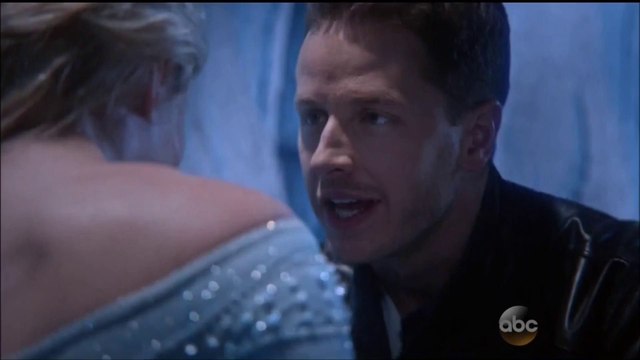 Once Upon A Time 4x02 Emma and Hook hug, Hook carries her, Charming helps out Elsa