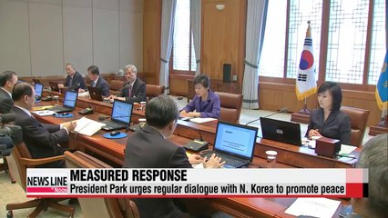 President Park urges regular dialogue with North Korea