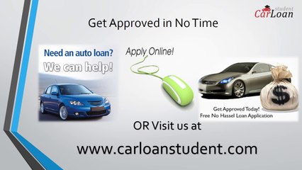 Student Finance Car Loans with Bad Credit