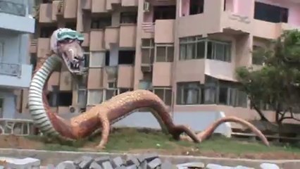 Dragon Dinosaur Snake Ramakrishna Beach horbour Vishakhapatnam Vizag SKMClasses Subhashish