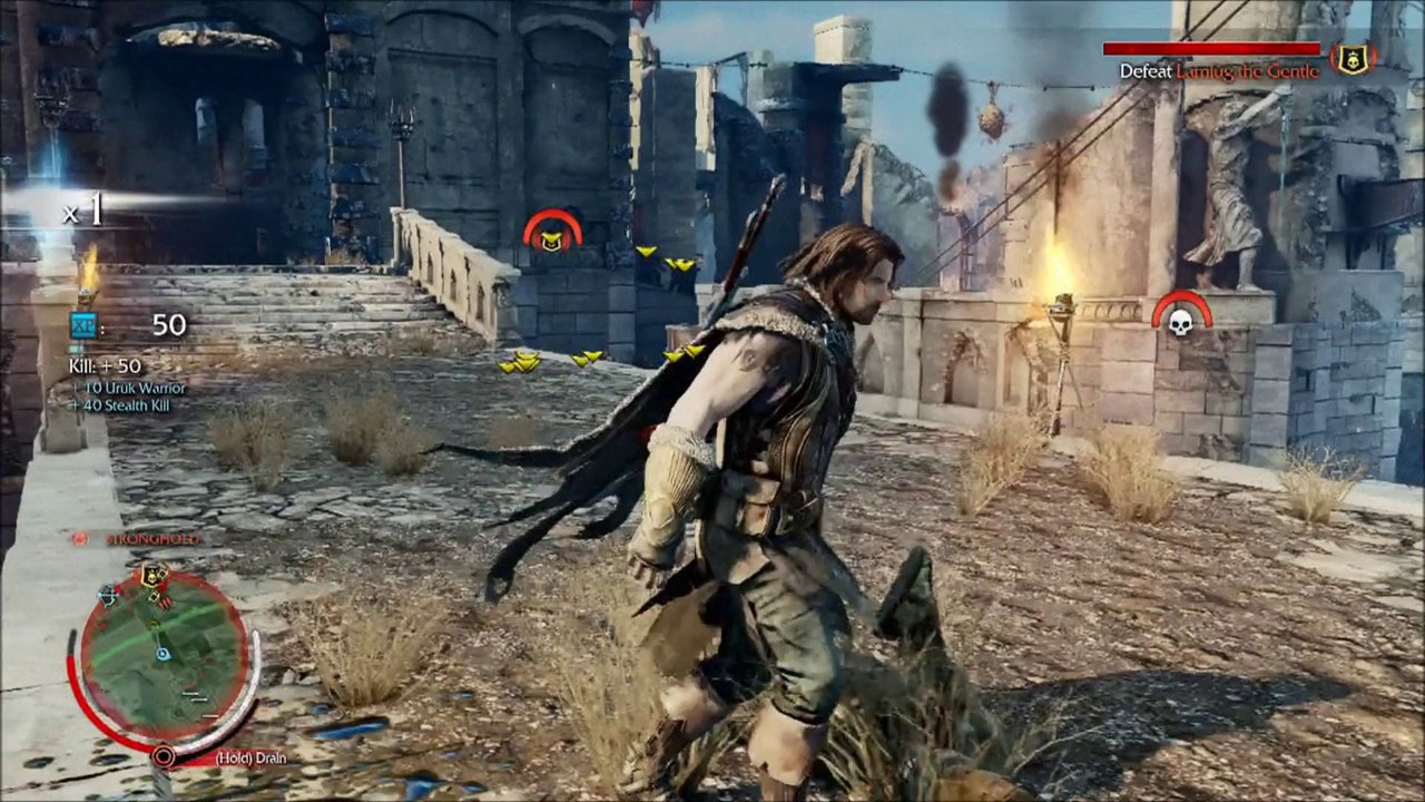 Middle Earth Shadow of Mordor Walkthrough Gameplay part 14 Lamlug The Gentle (PS4)