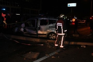 Başkent'te Trafik Kazası: 1 Ölü, 8 Yaralı