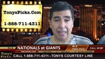 MLB Playoff Odds San Francisco Giants vs. Washington Nationals Game 3 NLDS Free Pick Prediction Preview 10-6-2014