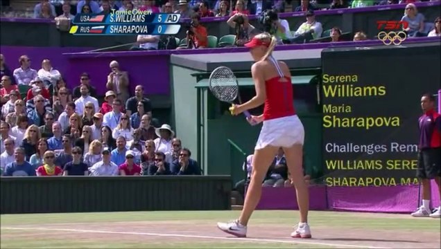 Serena Williams vs Maria Sharapova 2012 London Final Highlights