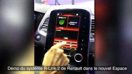 Salon de l'automobile 2014: le nouvel Espace est équipé du R-Link2