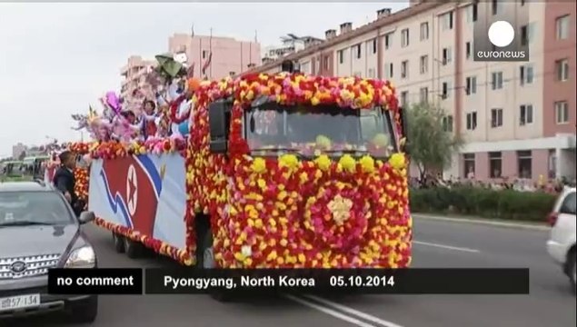 North Korea: crowds greet athletes returning from Asian Games