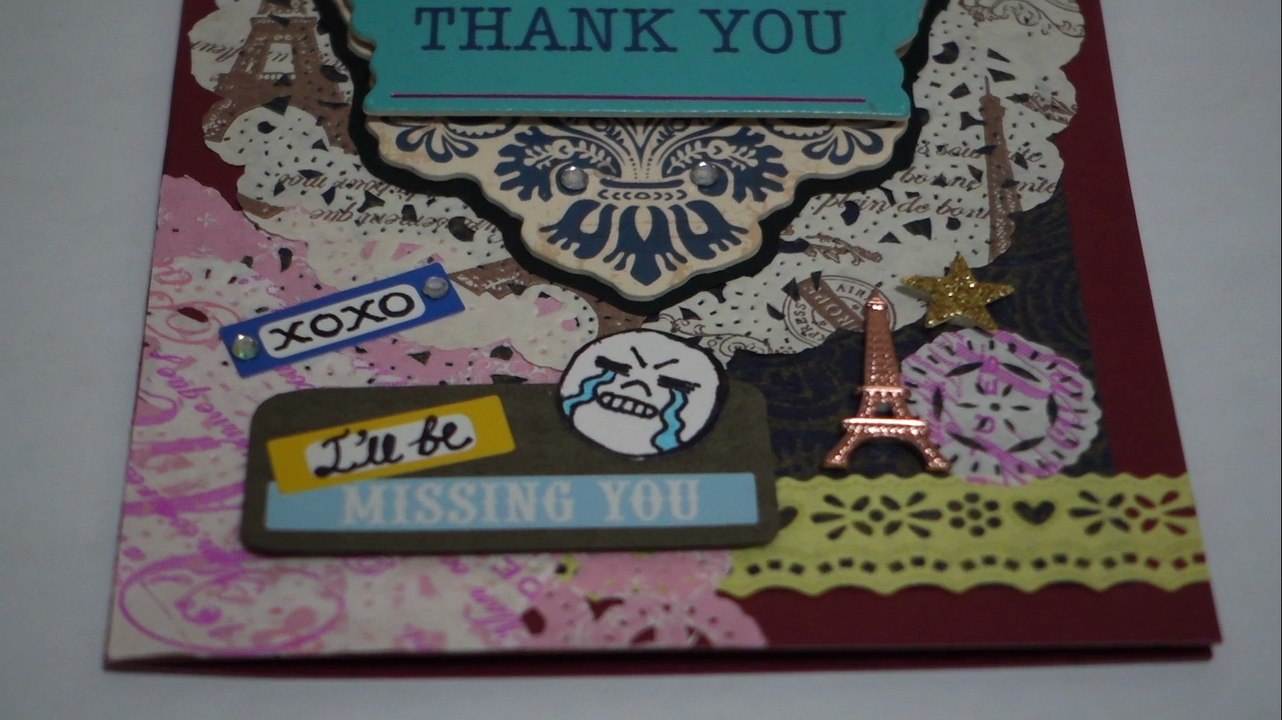 [Sony RX100 III] Handmade "Thank You" Card insipired by Scrapbook Style