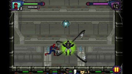 Doctor Octopus VS SpiderMan In An Ultimate Spider-Man Iron Spider Boss Battle