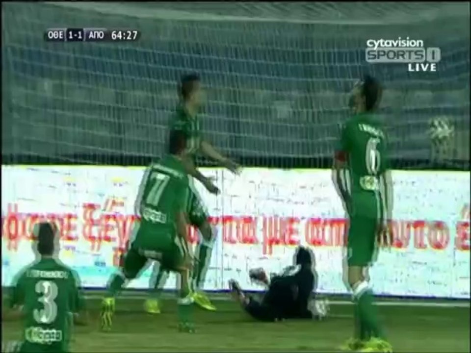 Οθέλλος-ΑΠΟΕΛ 1-1 (Μαντούκα 64')