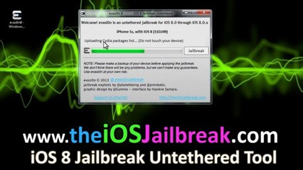 Download Free untehered evasion ios 8.0.2 jailbreak for iPhone, iPad, ipod