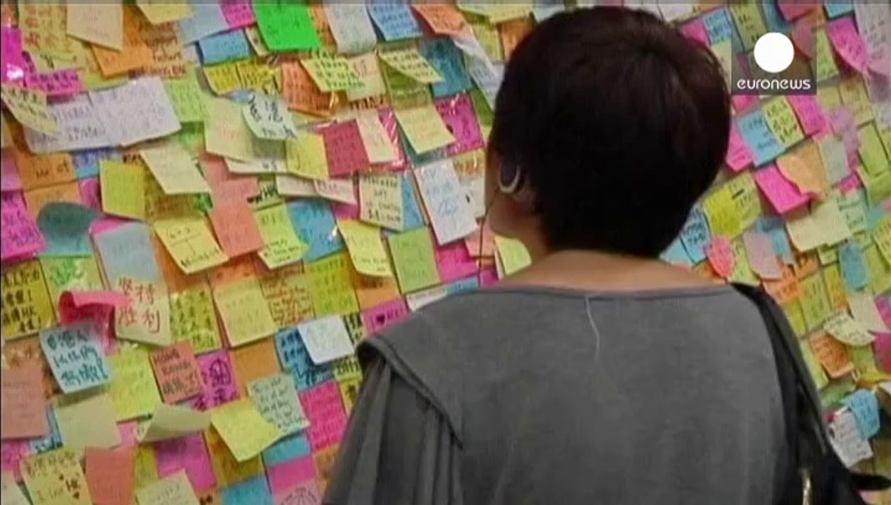 Hong Konglu protestocular yoruldu