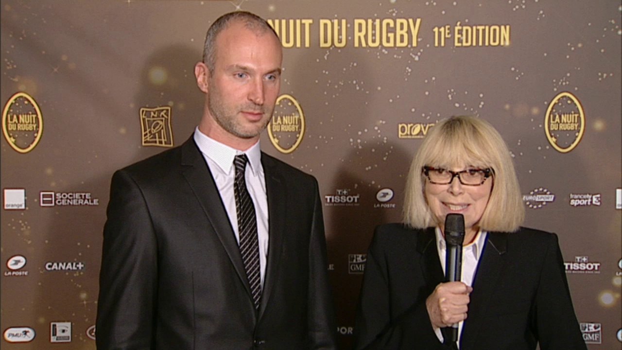 Nui du Rugby 2014 - Meilleur joueur TOP 14, remettants : Mireille Darc et Thierry Omeyer