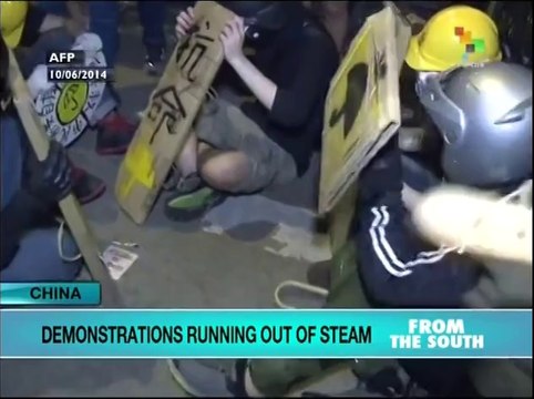 Anti Beijing demonstrations running out of steam