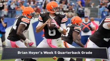 Manoloff: Hoyer's Week 5 QB Grade