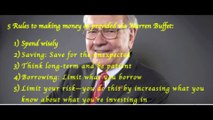 Antonio Velardo sharing Warren Buffet's Rules for making money