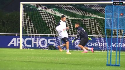 Les Bleus à l'entraînement à Clairefontaine