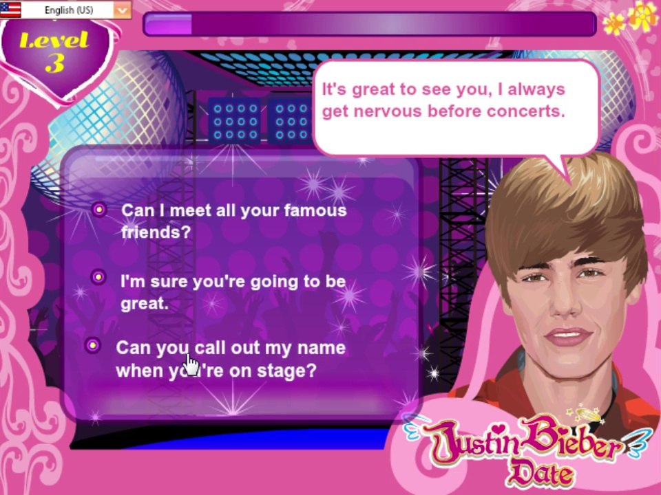 Justin Bieber Date Let's Play / PlayThrough / WalkThrough Part