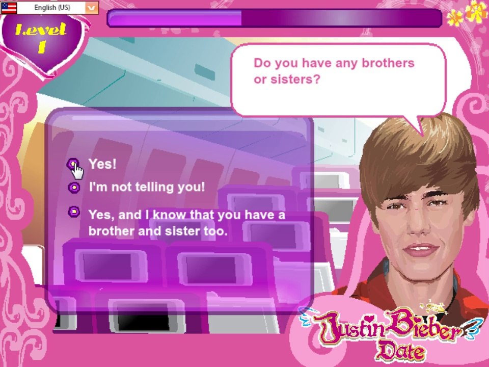 Justin Bieber Date Let's Play / PlayThrough / WalkThrough Part