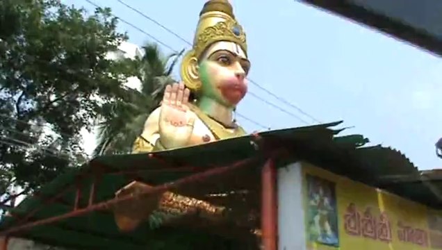 Huge Hanuman structure Roadside Vishakhapatnam Vizag SKMClasses Subhashish