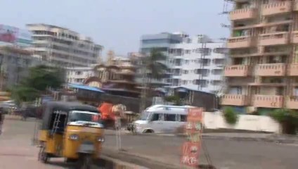 Monkey lightpost opposite to Aquarium Ramakrishna Beach horbour Vishakhapatnam Vizag SKMClasses