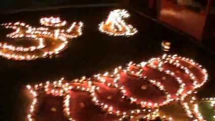 Pradeep art Lamps at Durgapuja Vishakhapatnam Vizag SKMClasses Subhashish