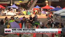Pro-democracy protest leaders, Hong Kong gov't work on terms of future talks