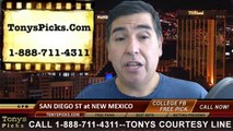 New Mexico Lobos vs. San Diego St Aztecs Free Pick Prediction NCAA College Football Odds Preview 10-10-2014
