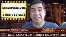 UNLV Rebels vs. Fresno St Bulldogs Free Pick Prediction NCAA College Football Odds Preview 10-10-2014