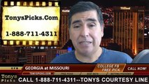 Missouri Tigers vs. Georgia Bulldogs Free Pick Prediction NCAA College Football Odds Preview 10-11-2014