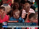 Sierra Leona: acusan al gobierno de retener ayuda contra el ébola