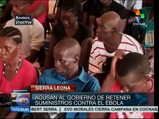 Sierra Leona: acusan al gobierno de retener ayuda contra el ébola