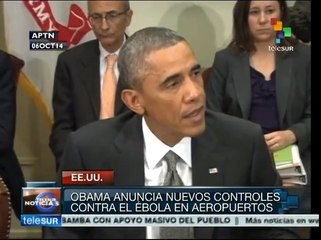 EE.UU.: Obama anuncia nuevos controles contra el ébola en aeropuertos