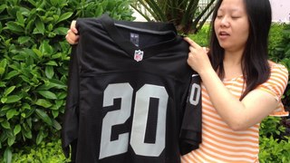 *www.jerseys-china.cn* 2014 NFL week 5 Cheap and hot Oakland Raiders #20 Nike Darren McFadden Black Elite Jersey Review