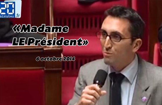 «Madame LE président»: un outrage de Julien Aubert?