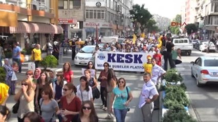 Mersin'de Eğitimciler İş Bırakıp, Kobani İçin Yürüdü