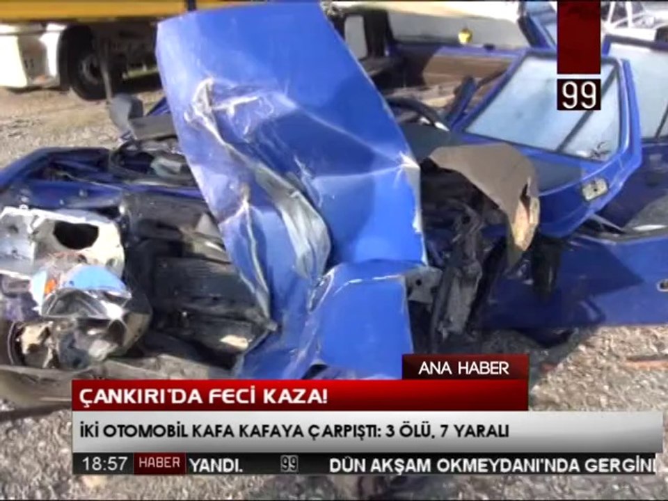 ÇANKIRI'DA FECİ KAZA