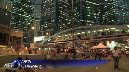 Hong Kong protest leaders agree to talks as numbers dwindle