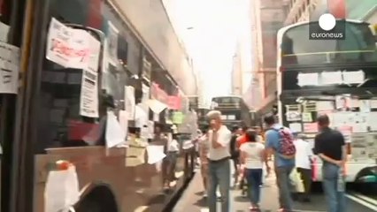 Descargar video: Protestos em Hong Kong: Comércio sai a perder