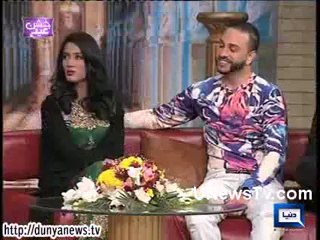 Actress Mathira First Time With Her Husband Farran J Mirza in Eid Show, Must Watch