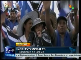 Evo pide a bolivianos sumarse a su proyecto político con reelección