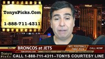 New York Jets vs. Denver Broncos Free Pick Prediction NFL Pro Football Odds Preview 10-12-2014