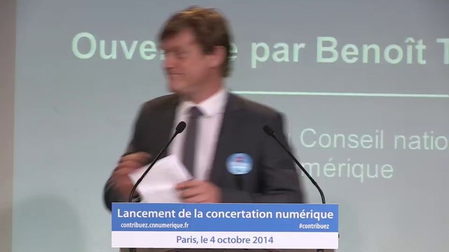 Concertation numérique : ouveture par Benoît Thieulin (CNNum)