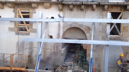 Les berges de l'Isole en travaux