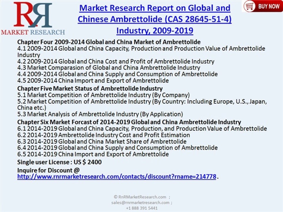 Global and Chinese Ambrettolide Industry (CAS 28645-51-4) 2019