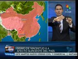Sismo de 6.4 grados Richter sacude suroeste de China, no hay víctimas