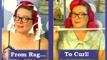 Heatless Curls with Rag Rollers