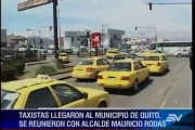 Taxistas de Quito piden regulación de tarifas